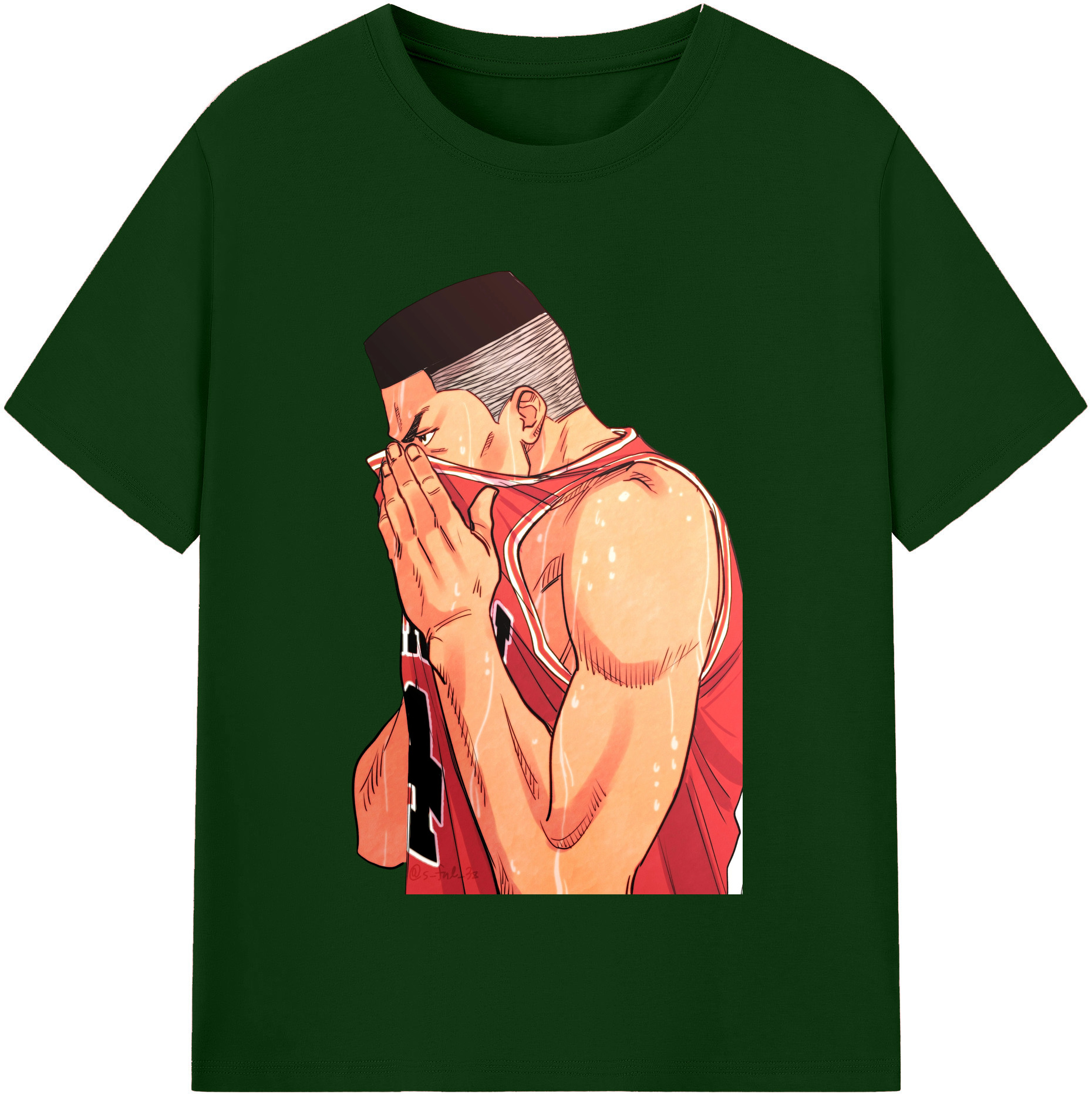 SLAM DUNK／スラムダンク 綿100％半袖Tシャツ（フロントプリント）